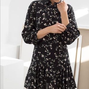 & Other Stories | Floral Button Up Mini Dress